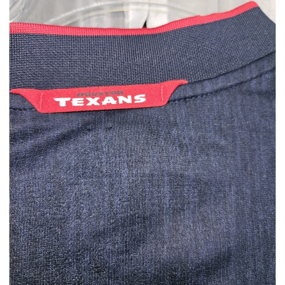 Houston Texans Antigua Heather Navy Spikes Quarter-Zip Pull Men's Size L - Picture 6 of 10